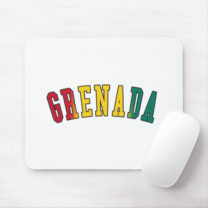 Grenada in National Flag Colors Mouse Pad