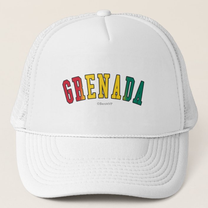 Grenada in National Flag Colors Trucker Hat