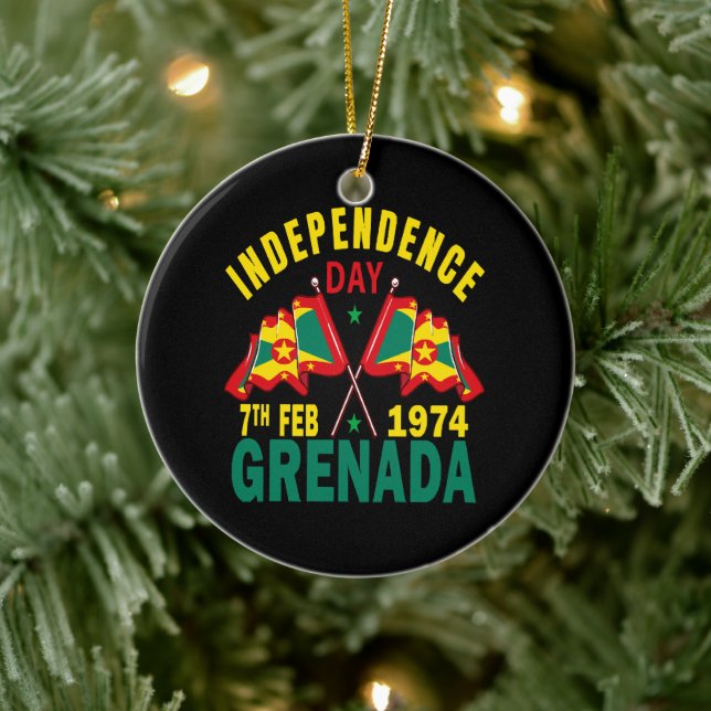 Grenada Independence Day Ceramic Ornament (Tree)