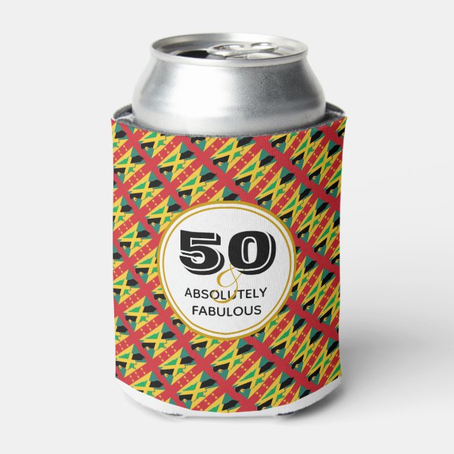 GRENADA JAMAICA Dual 50 Fabulous Monogram Can Cooler (Can Front)