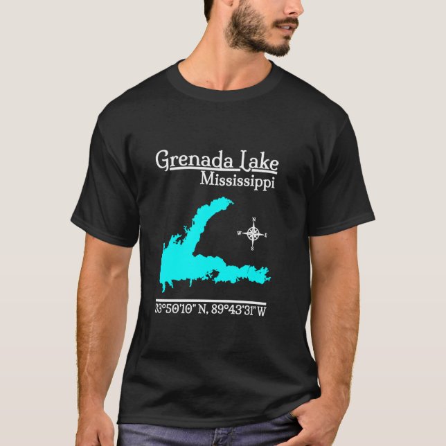 Grenada Lake Mississippi Long Sleeve T Shirt (Front)