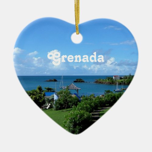Grenada Landscape Ceramic Ornament