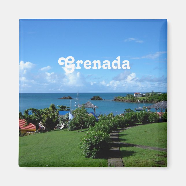 Grenada Landscape Magnet (Front)