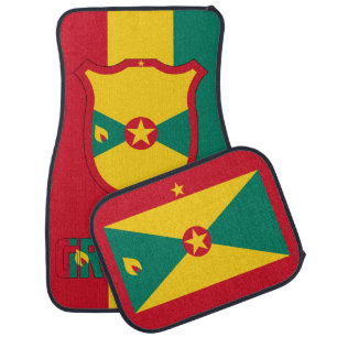 Grenada National Flag Patriotic Car Floor Mat