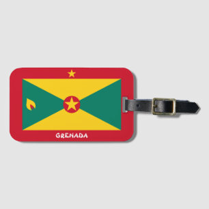 Grenada National Flag Patriotic Luggage Tag