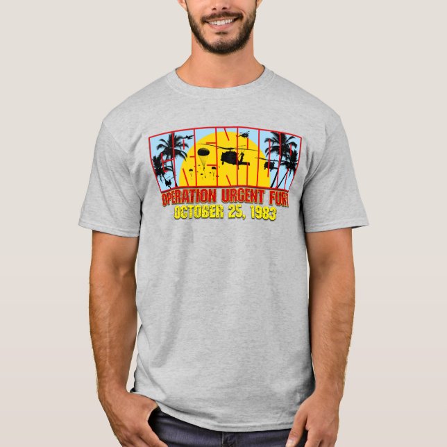 Grenada-Operation Urgent Fury Light T-Shirt (Front)