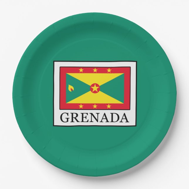 Grenada Paper Plates (Front)
