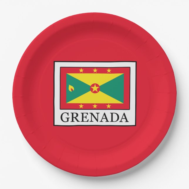 Grenada Paper Plates (Front)