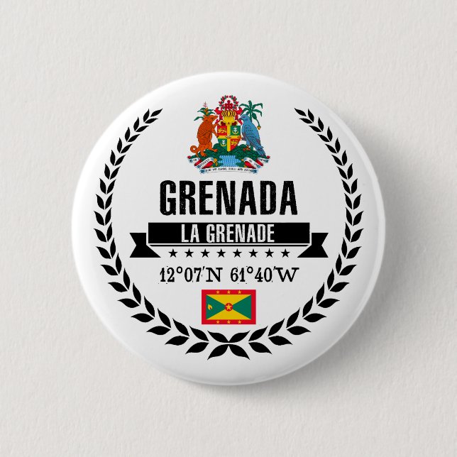 Grenada Pinback Button (Front)