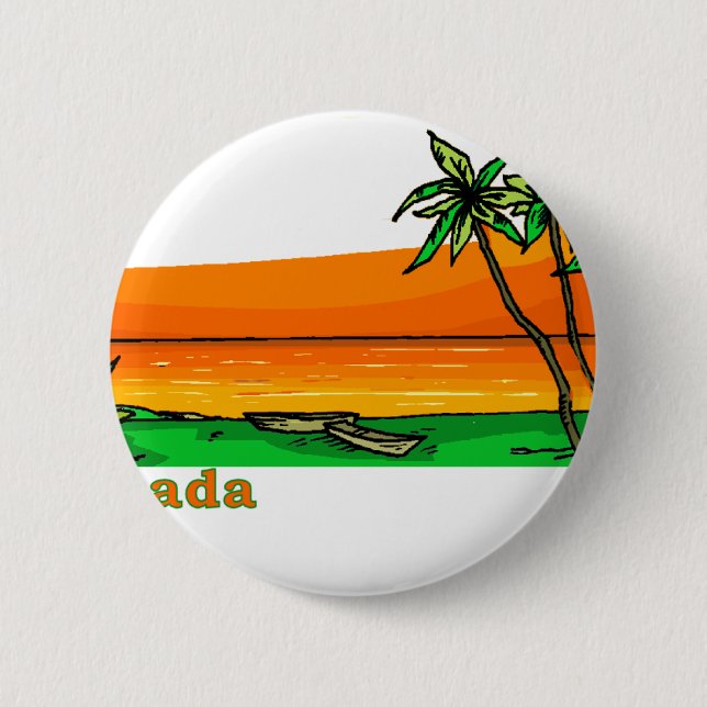 Grenada Pinback Button (Front)