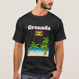 Grenada Travel Souvenir Grenadian Flag Vacation  T-Shirt