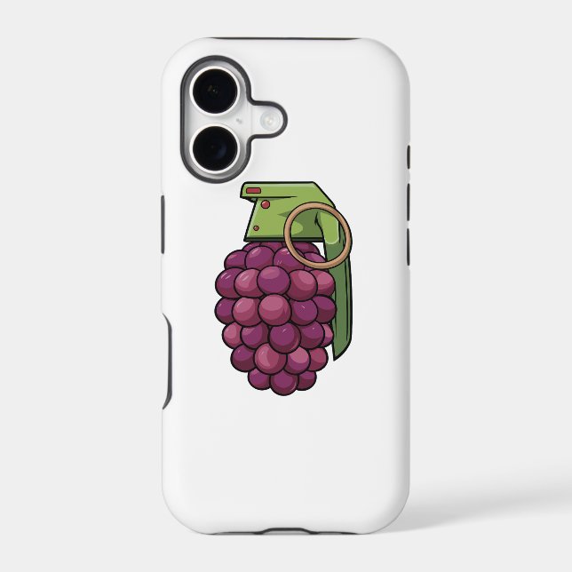 Grenade made of grapes iphone case (Back)