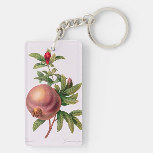 Grenade Pomegranate by Pierre Redout Keychain