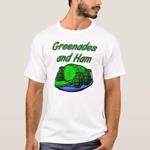Grenades and Ham Funny T_shirt
