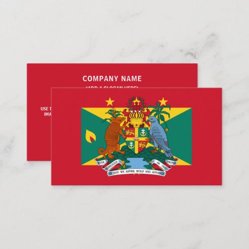 Grenadian Flag  Coat of Arms Flag of Grenada Business Card