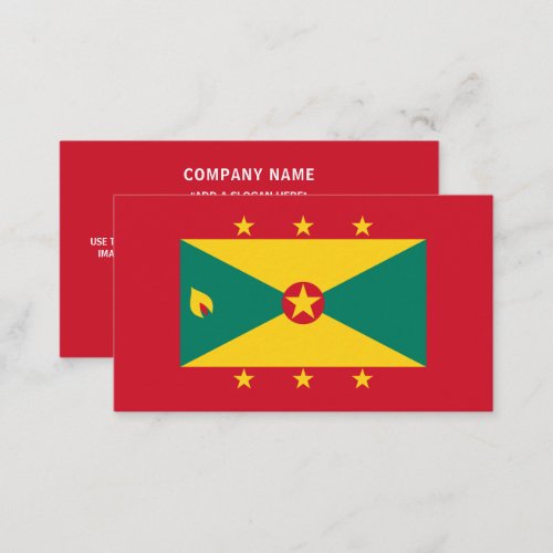 Grenadian Flag Flag of Grenada Business Card
