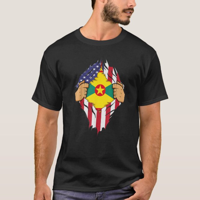 Grenadian Flag Grenada Men Women Kids T-Shirt (Front)