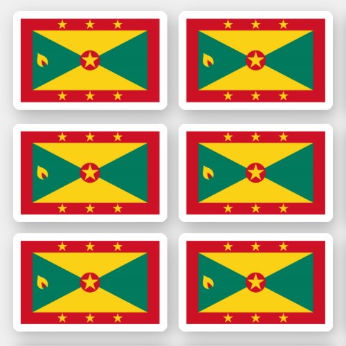 Grenadian flag sticker