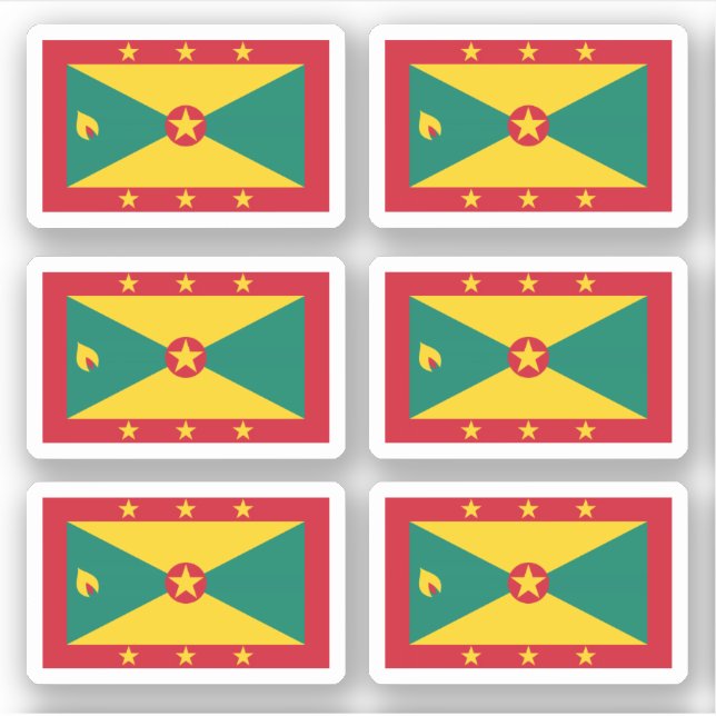 Grenadian flag sticker (Front)