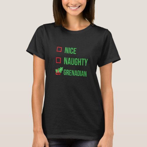 Grenadian Funny Grenada Pajama Christmas T_Shirt