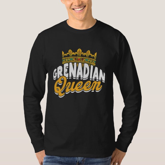 Grenadian queen  Grenada Spicemas Festival Celebra T-Shirt (Front)