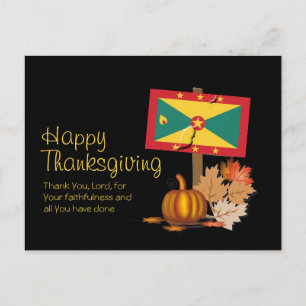GRENADIAN THANKSGIVING Flag of Grenada Postcard