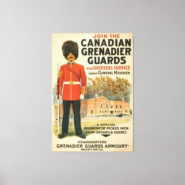 Grenadier Armoury- Montreal Canvas Print (Front)