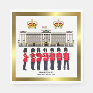Grenadier Guards on Parade Paper Plate Napkins