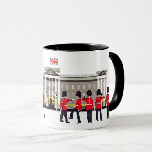 Grenadier Guards outside Buckingham Palace Mug