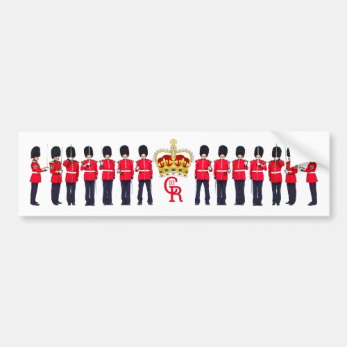 Grenadier Guardsmen Crown and Monogram  Bumper Sticker
