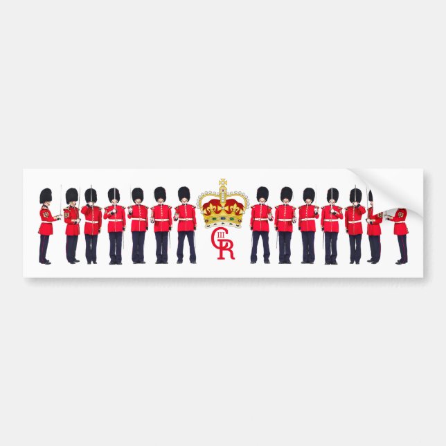 Grenadier Guardsmen Crown and Monogram  Bumper Sticker (Front)