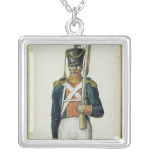 Grenadier of the Guard of Alexander I Silver Plated Necklace
