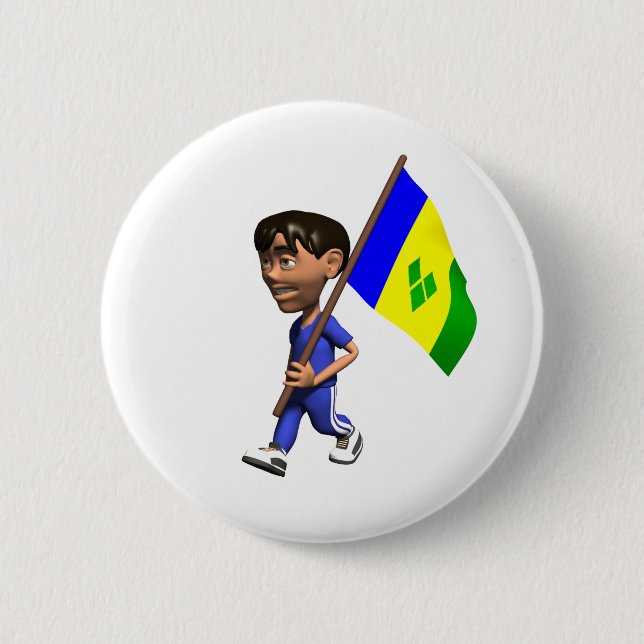 Grenadine Boy Pinback Button (Front)