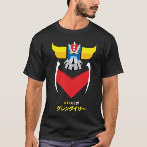 Grendizer Color and japanese writing T_Shirt