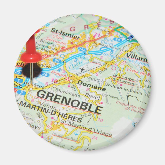 Grenoble, France Magnet (Front)