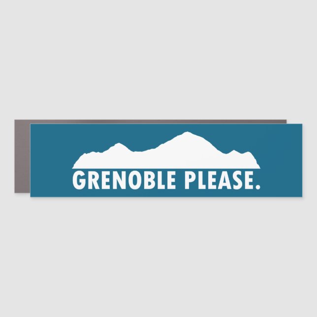 Grenoble France Please Car Magnet (Front)