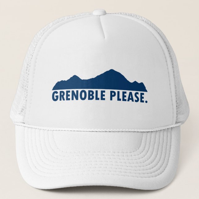 Grenoble France Please Trucker Hat (Front)