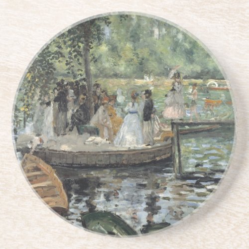 Grenouillere Renoir Impressionist Painting Art Coaster