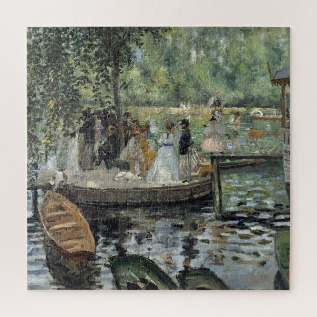 Grenouillere Renoir Impressionist Painting Art Jigsaw Puzzle (Vertical)