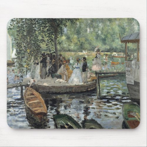 Grenouillere Renoir Impressionist Painting Art Mouse Pad