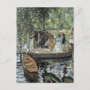 Grenouillere Renoir Impressionist Painting Art Postcard