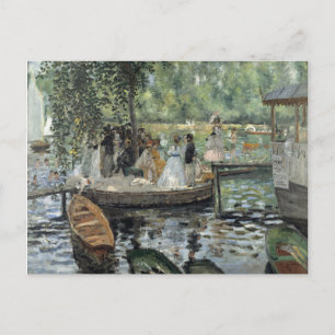 Grenouillere Renoir Impressionist Painting Art Postcard