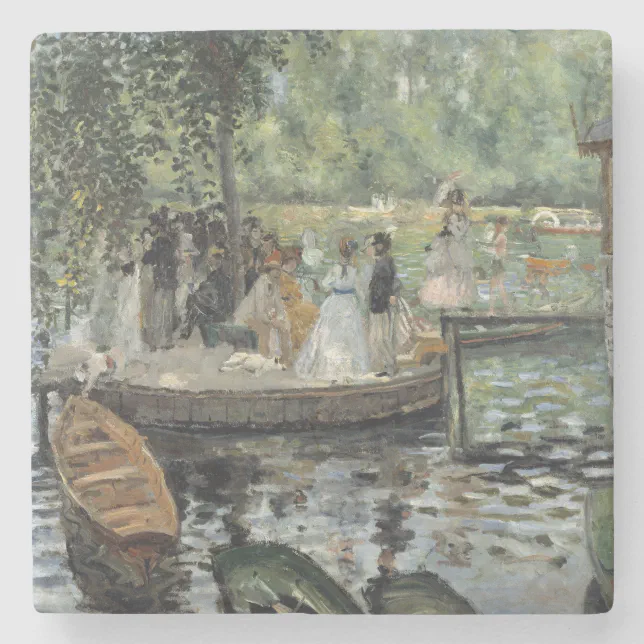 Grenouillere Renoir Impressionist Painting Art Stone Coaster | Zazzle