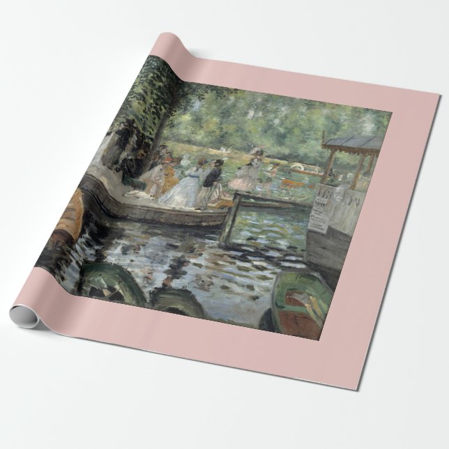 Grenouillere Renoir Impressionist Painting Art Wrapping Paper (Unrolled)