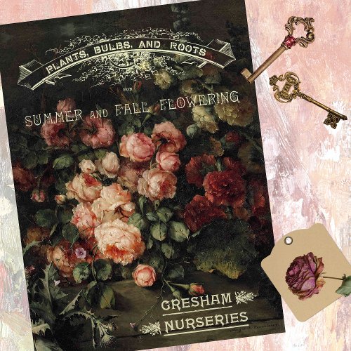 GRESHAM NURSERIES ANTIQUE CATALOGUE TISSUE PAPER