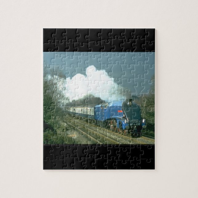 Gresley A4 Sir Nigel Gresley works_Steam Trains Jigsaw Puzzle (Vertical)