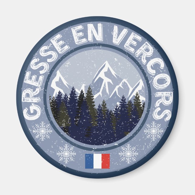 Gresse en Vercors Station de ski Magnet (Front)