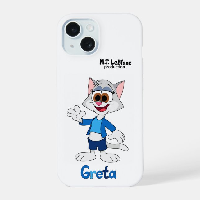 Greta Kitty iPhone Case (Back)