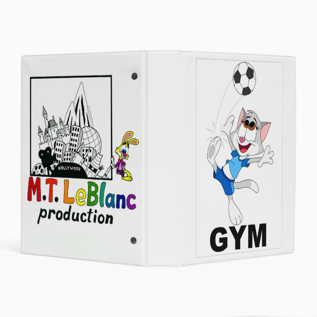 Greta Kitty School Gym Binder (Background)