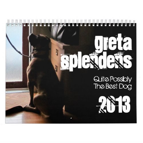 Greta Splendens Quite Possibly the Best Dog 2013 Calendar